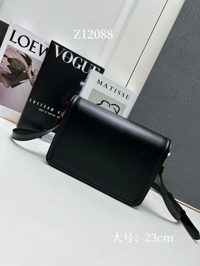 YSL Black Large Satchel Bag Z12088