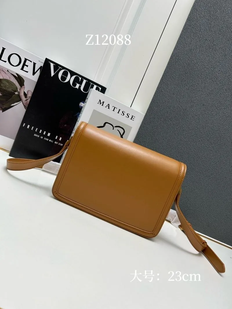 Alternative view of YSL Brown Large Satchel Bag Z12088