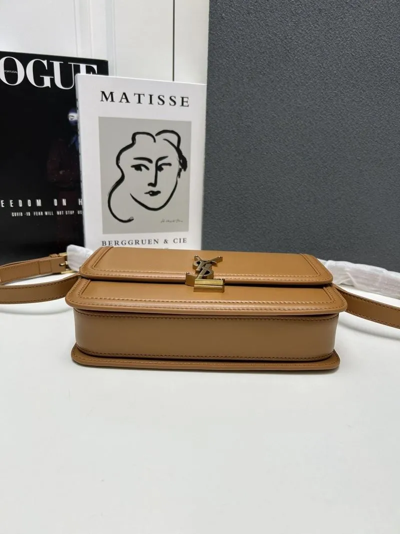YSL Brown Large Satchel Bag Z12088 - Image 4