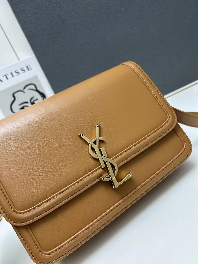 YSL Brown Large Satchel Bag Z12088 - Image 5