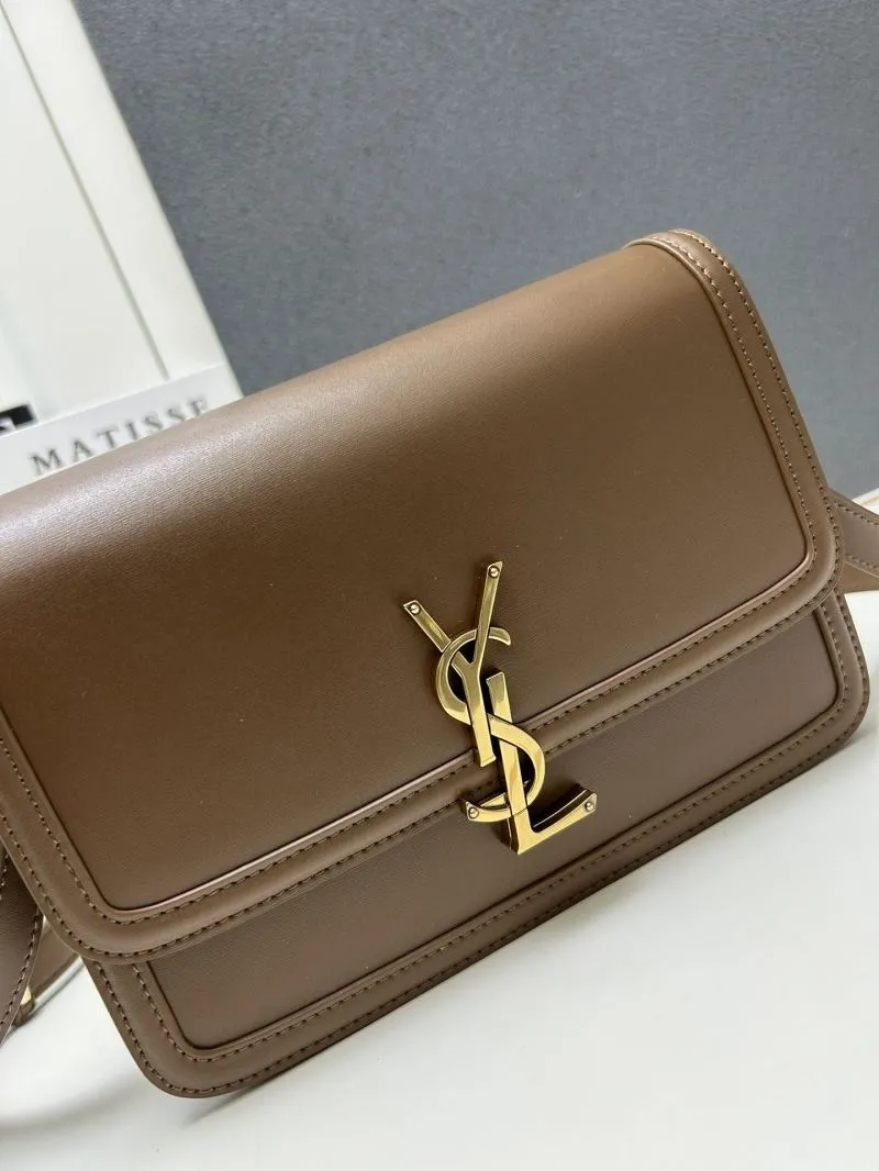 YSL Brown Large Satchel Crossbody Bag Z12088 - Image 5