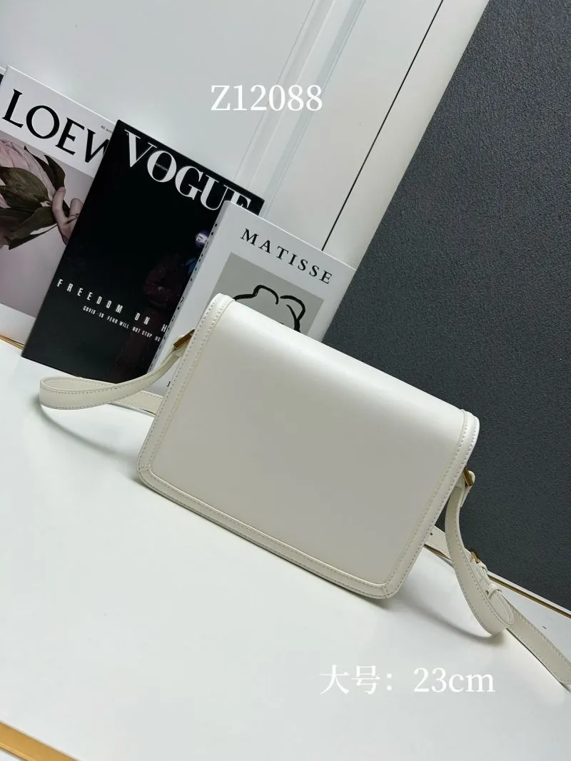 Alternative view of YSL White Large Satchel Bag Z12088