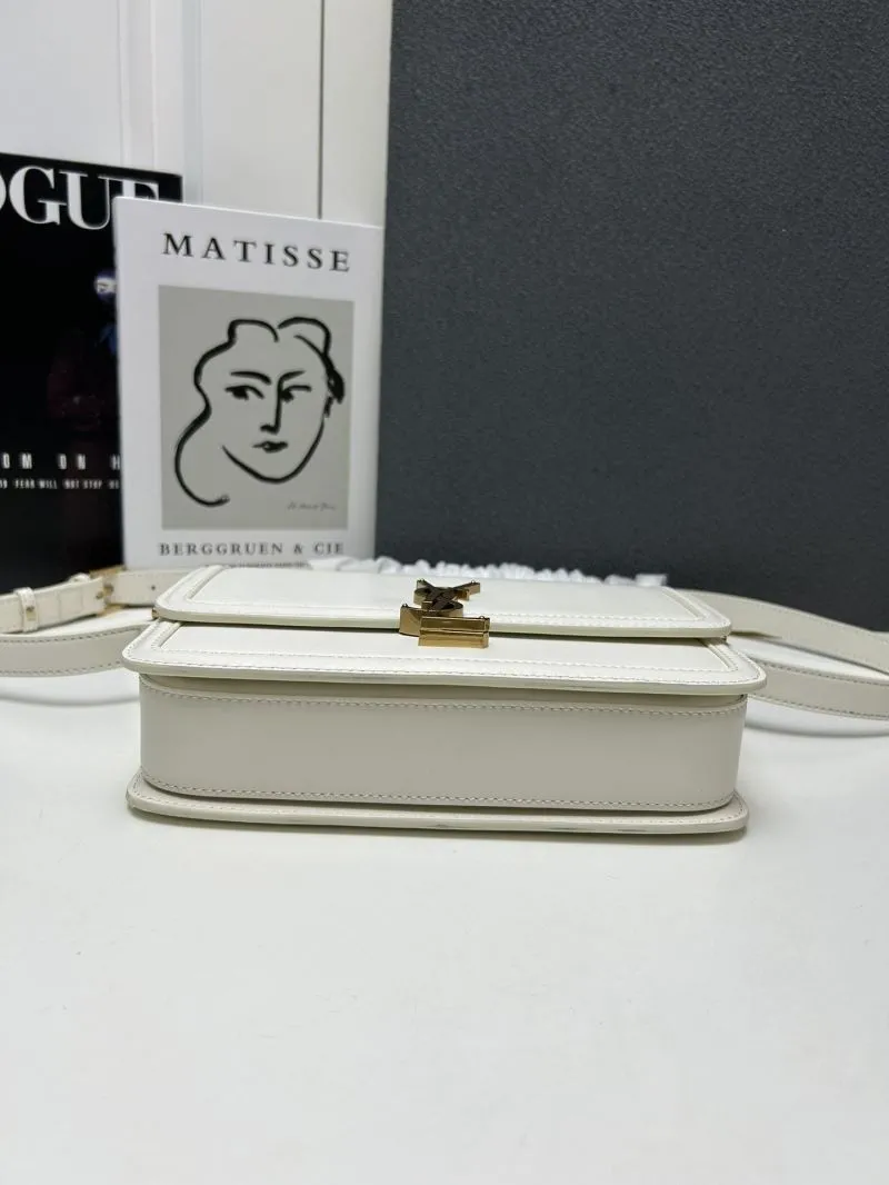 YSL White Large Satchel Bag Z12088 - Image 4