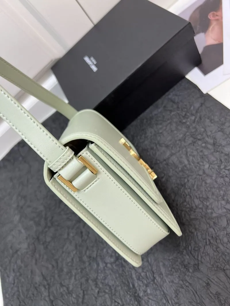 YSL Mint Green Satchel Bag Z12088 23cm Large - Image 3