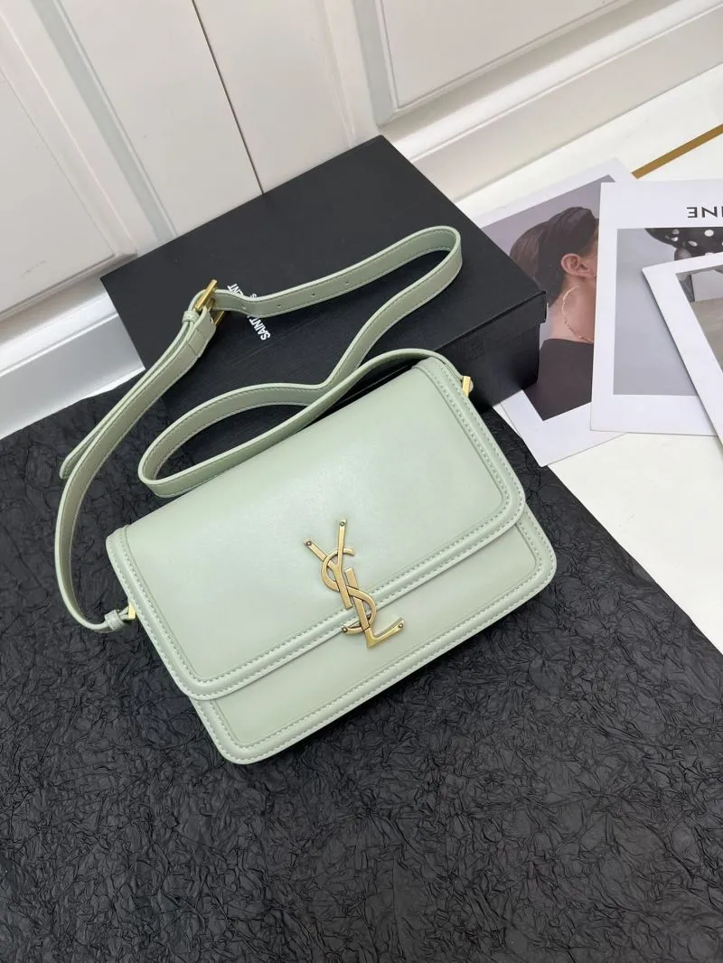 YSL Mint Green Satchel Bag Z12088 23cm Large - Image 6