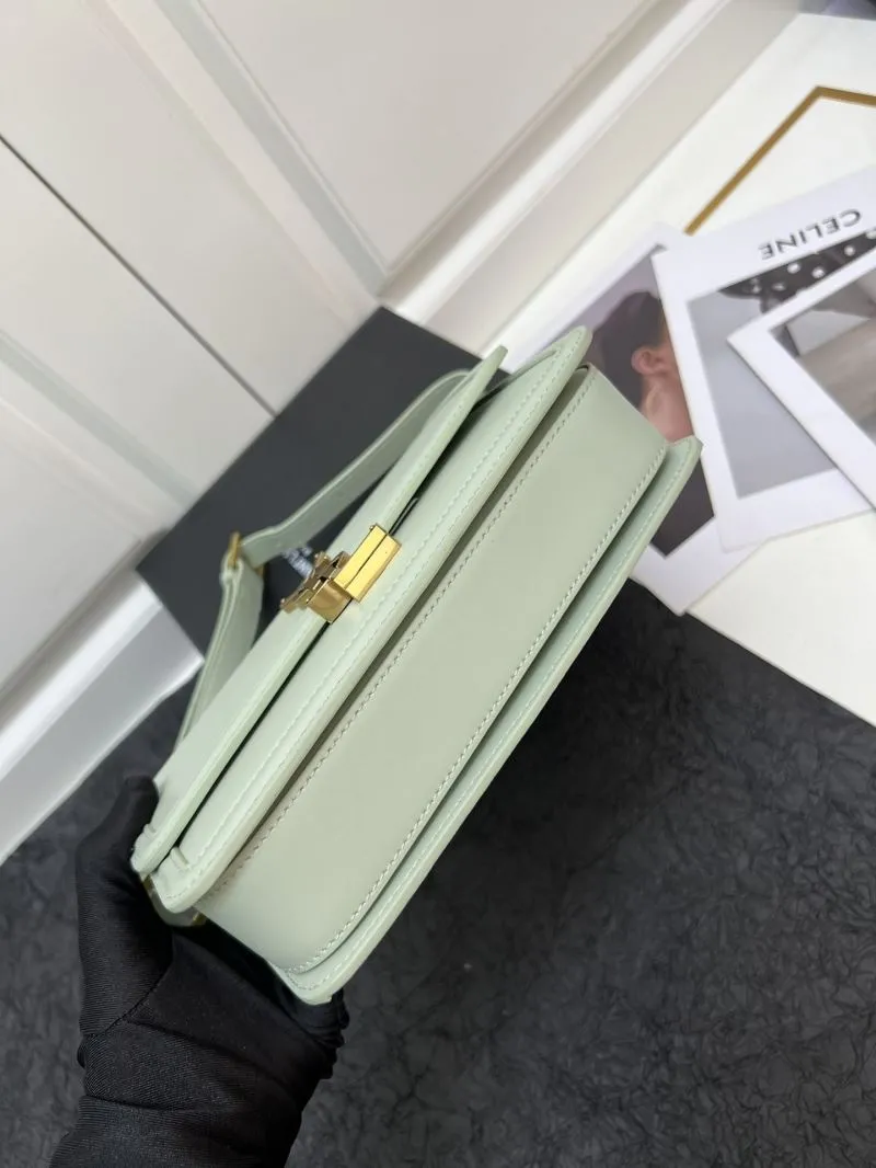 YSL Mint Green Satchel Bag Z12088 23cm Large - Image 7