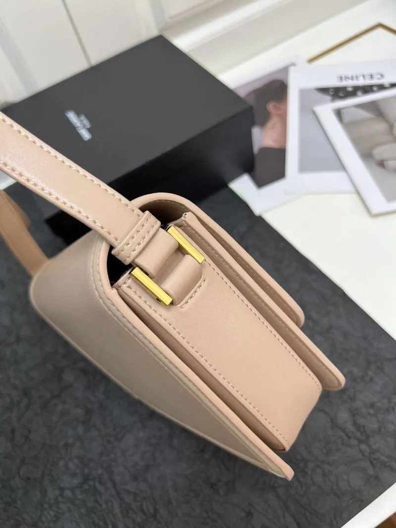 YSL Nude Leather Satchel Bag Z12088 Large 23cm - Image 6