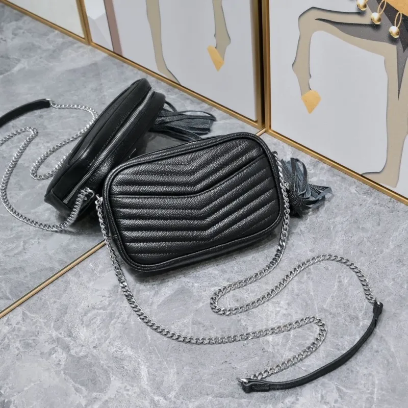 YSL Black Quilted Crossbody Camera Bag Model 1997 - Image 4