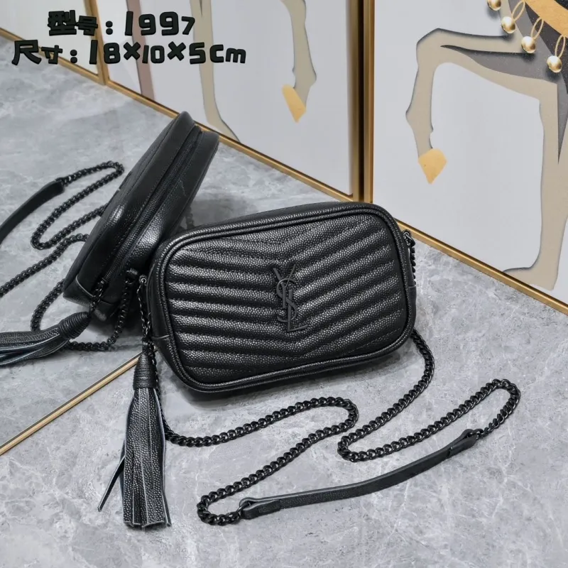 YSL Black Crossbody Camera Bag Model 1997