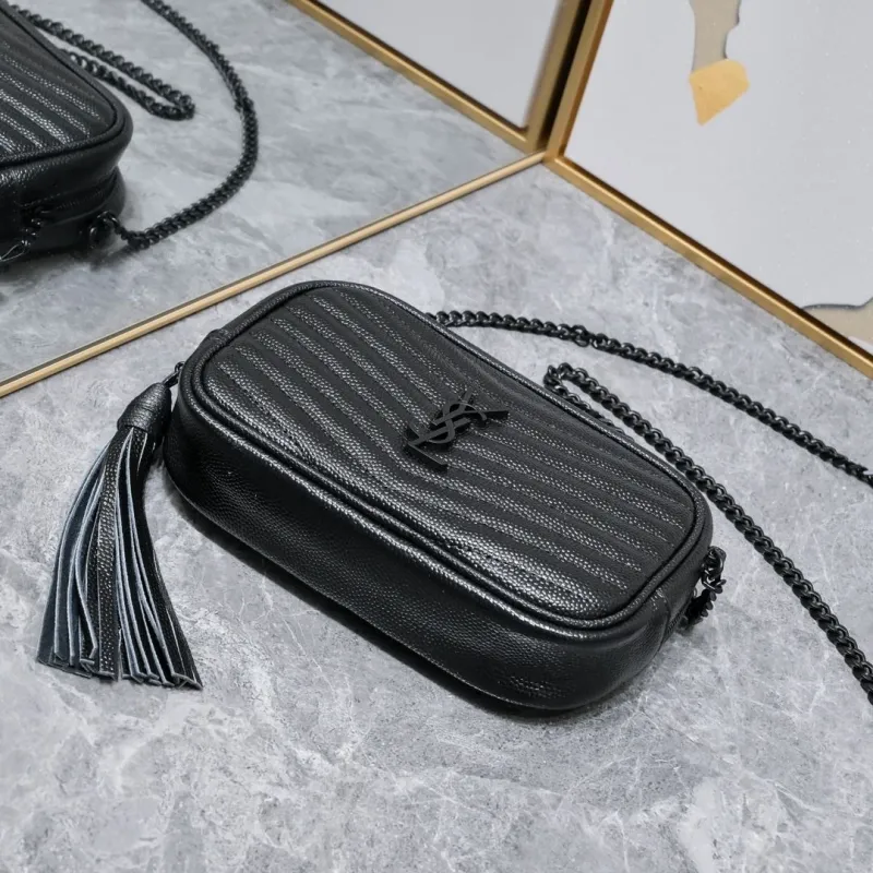 YSL Black Crossbody Camera Bag Model 1997 - Image 6