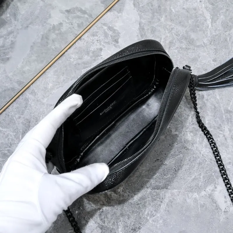 YSL Black Crossbody Camera Bag Model 1997 - Image 7
