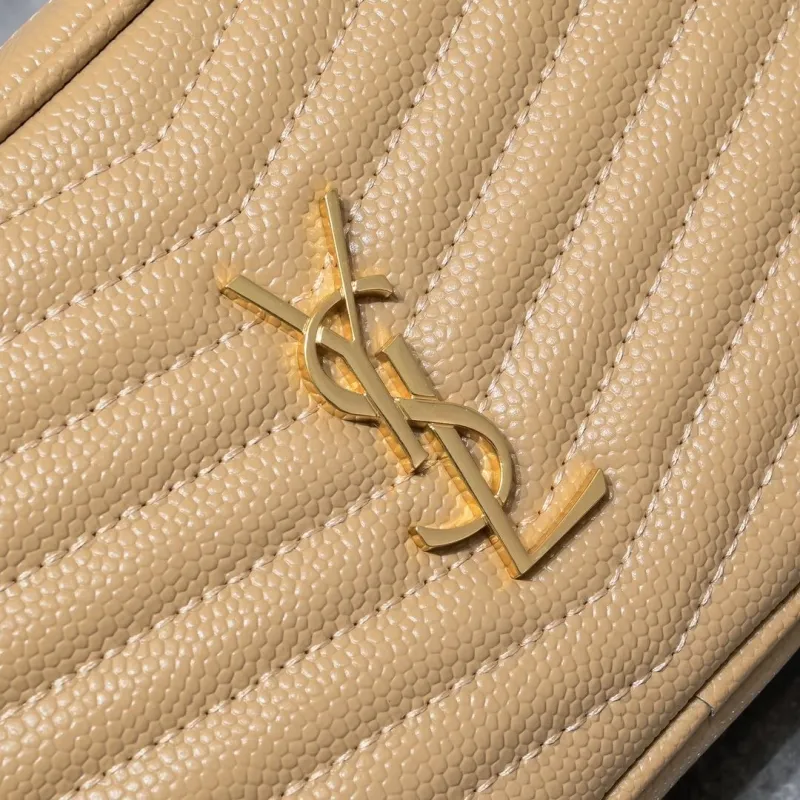 Alternative view of YSL Beige Crossbody Camera Bag Model 1997
