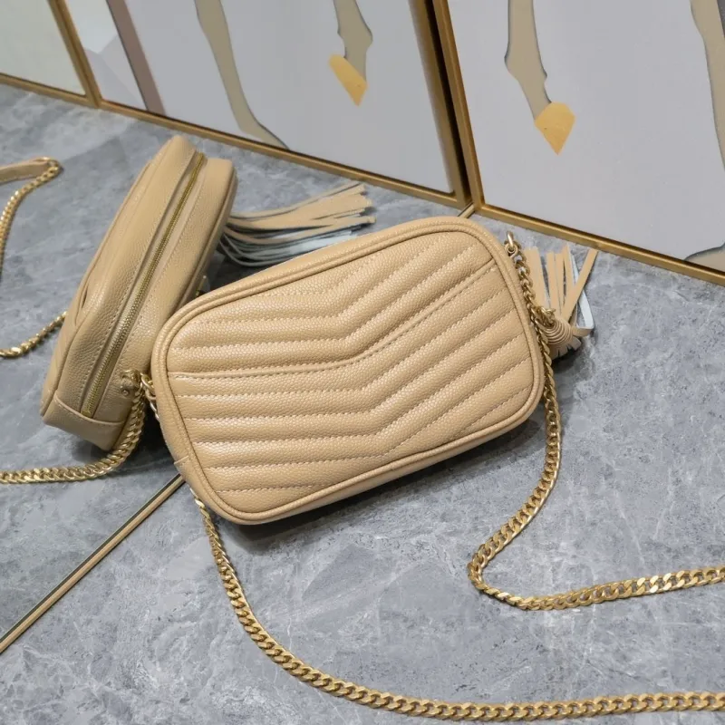 YSL Beige Crossbody Camera Bag Model 1997 - Image 4