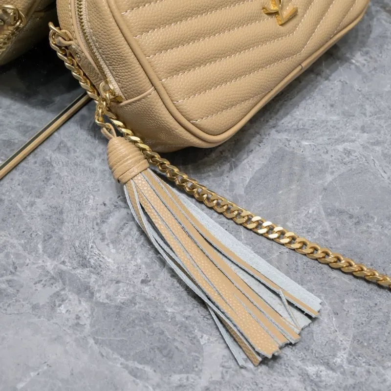 YSL Beige Crossbody Camera Bag Model 1997 - Image 5
