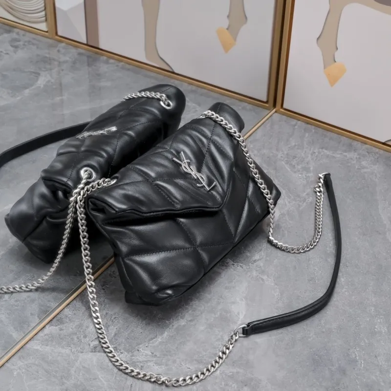 Alternative view of YSL Black Satchel Bag 892