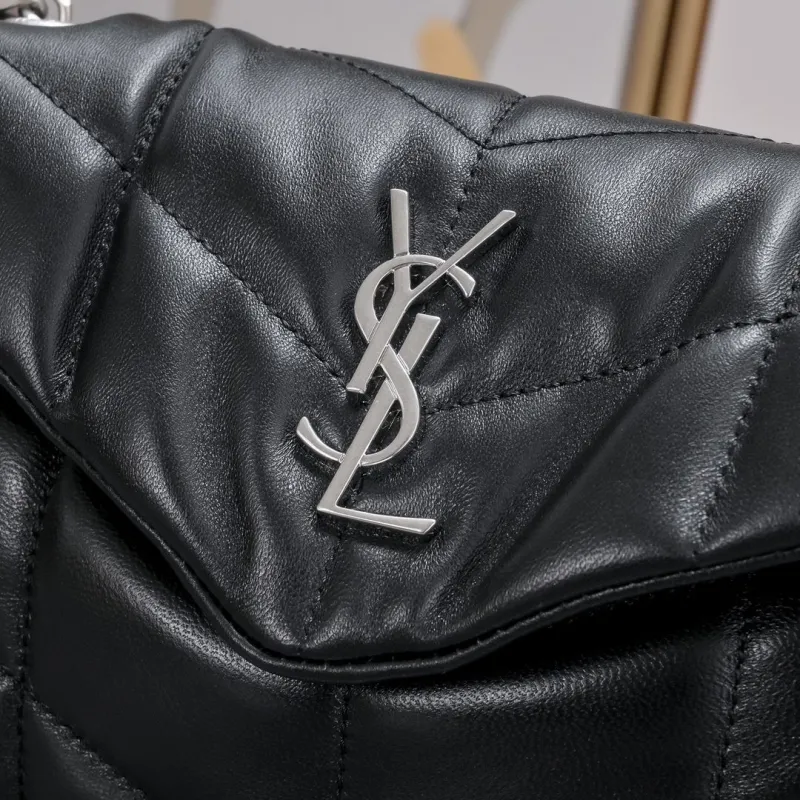 YSL Black Satchel Bag 892 - Image 3