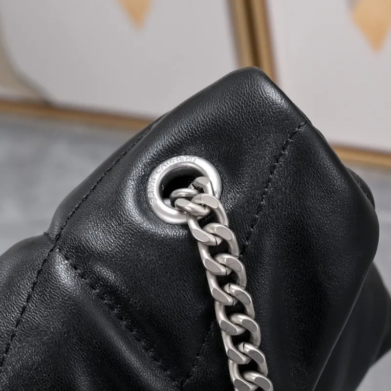 YSL Black Satchel Bag 892 - Image 4