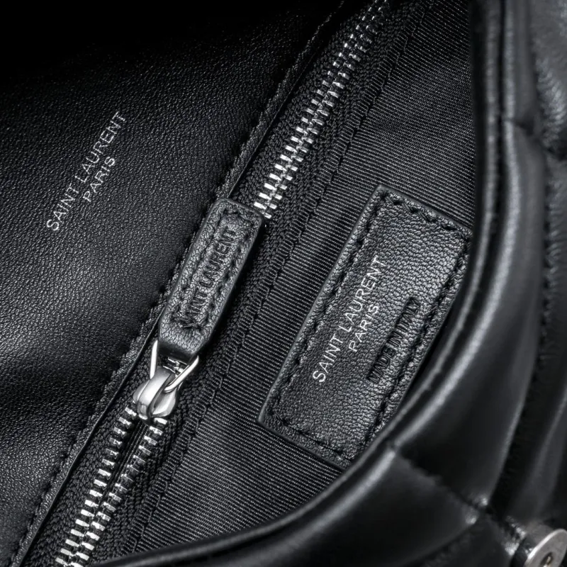 YSL Black Satchel Bag 892 - Image 8