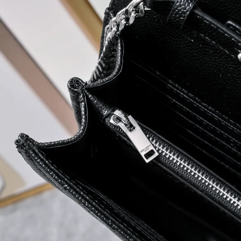 YSL Black Chain Crossbody Bag Model 1740 - Image 7