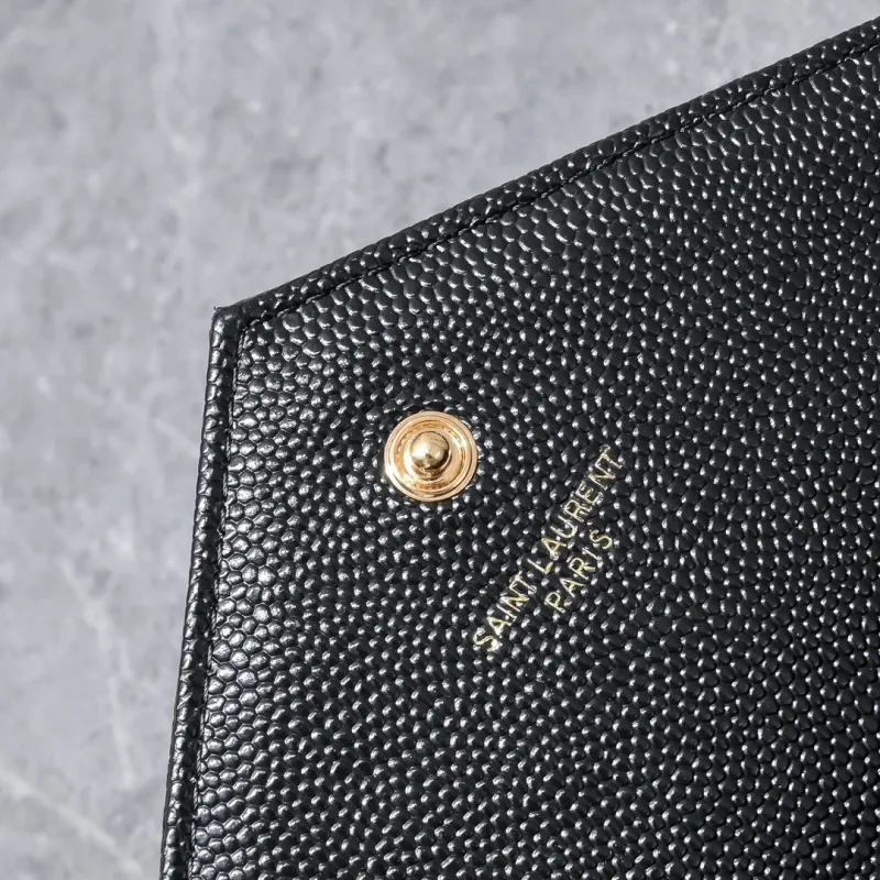 YSL Black Quilted Chain Crossbody Bag Model 1740 - Image 5