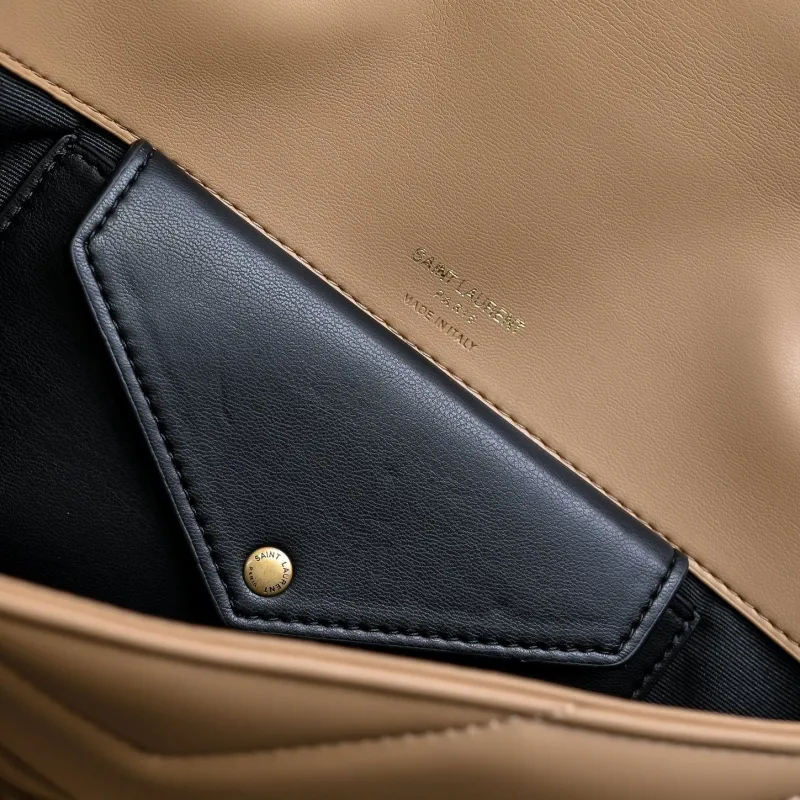 YSL Beige Crossbody Satchel Bag 911 - Image 3