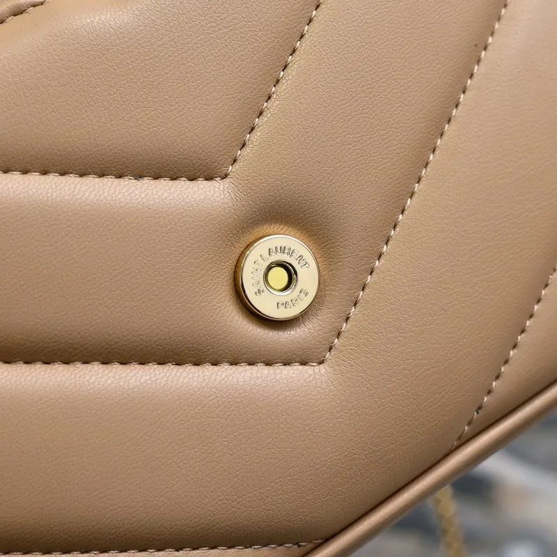 YSL Beige Crossbody Satchel Bag 911 - Image 6