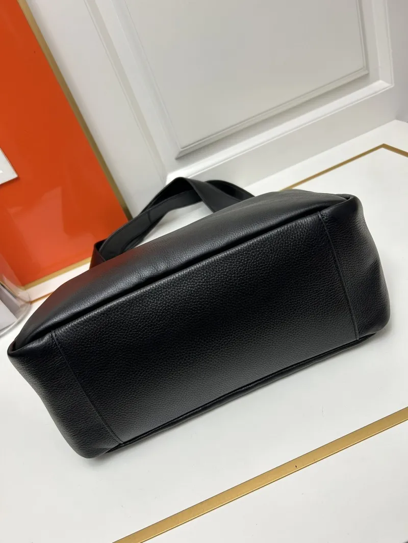 YSL Black Leather Tote Bag KK763435 50x28x18cm - Image 7