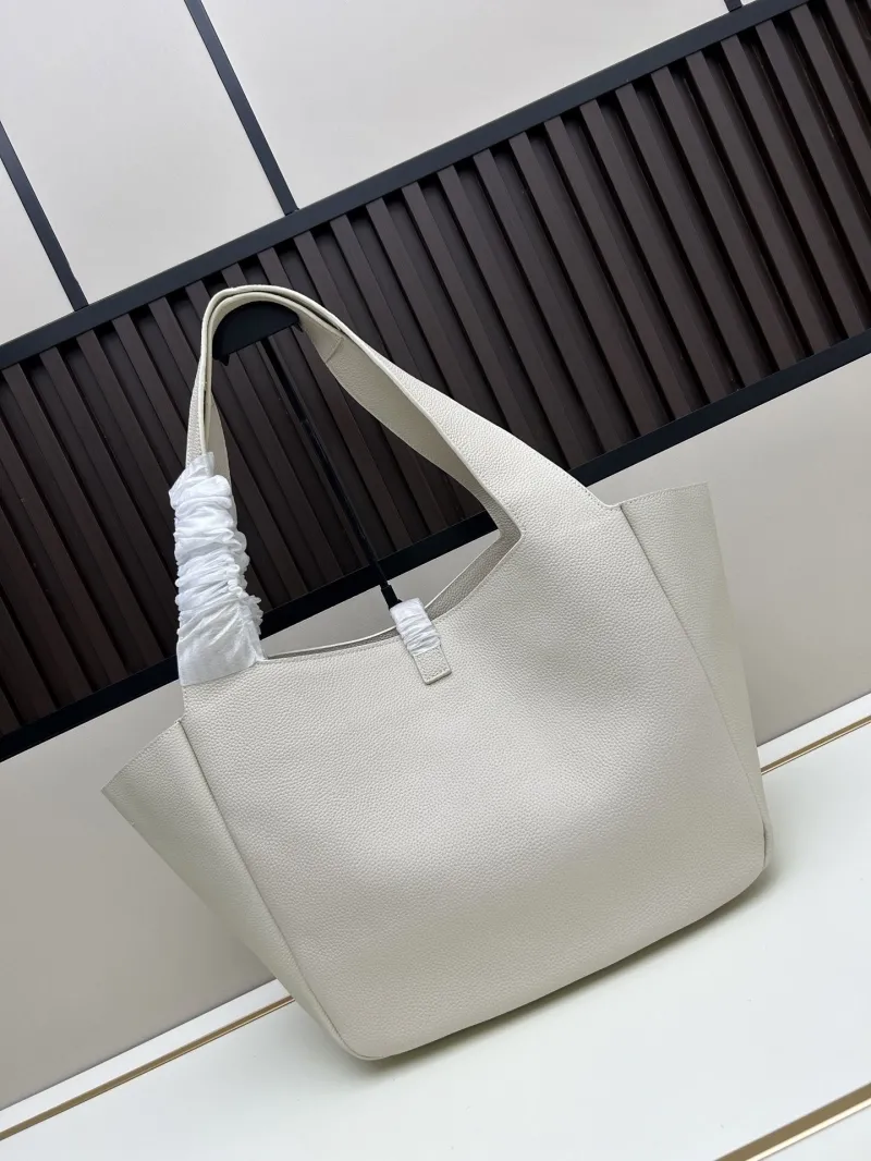 Alternative view of YSL Cream Leather Tote Bag