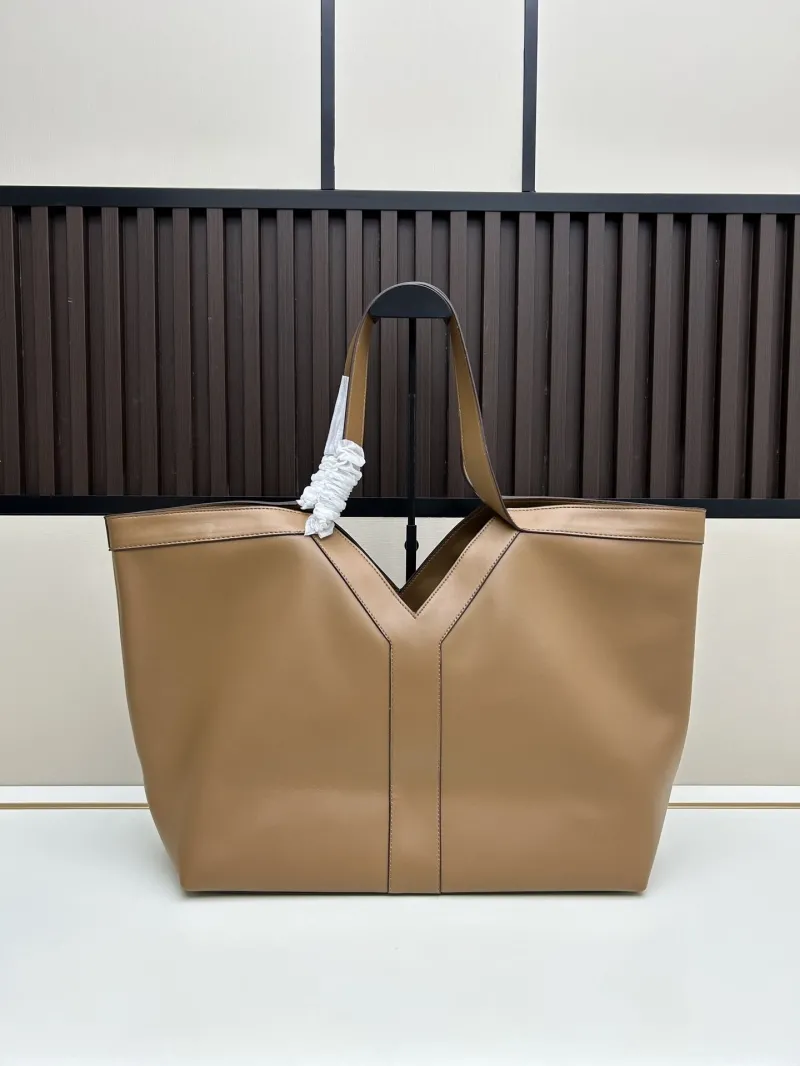 Alternative view of YSL Tan Leather Tote Bag