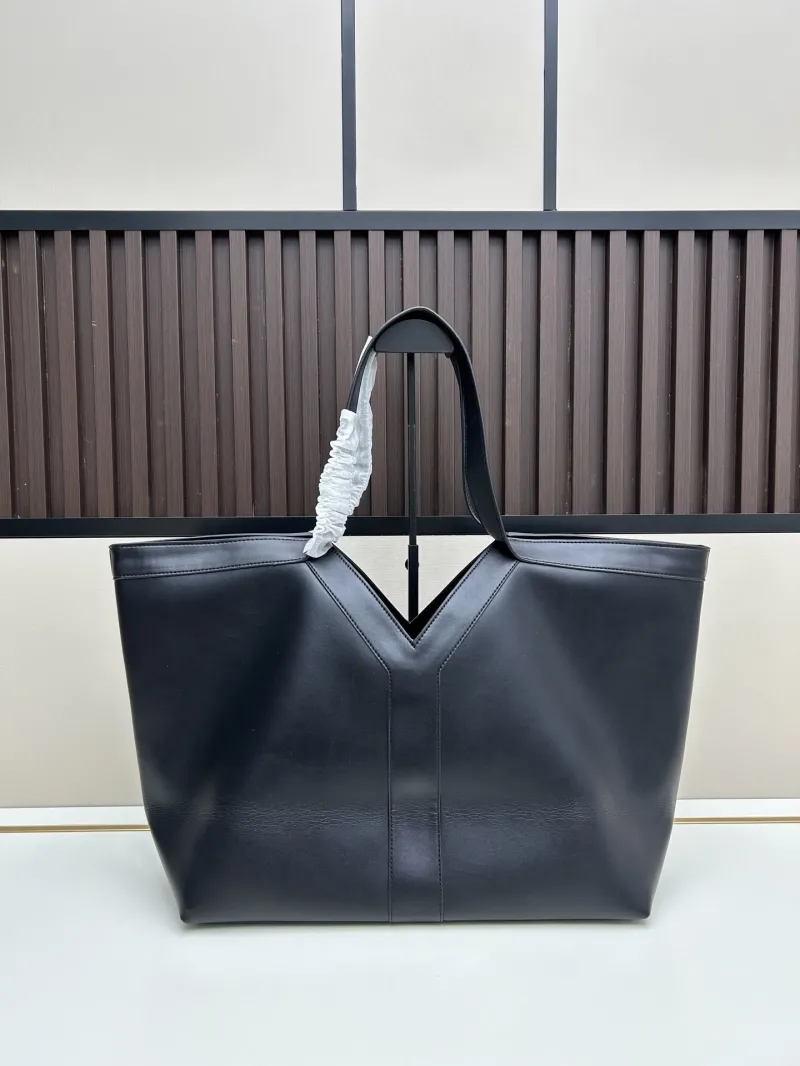 Alternative view of Saint Laurent Black Leather Tote Bag