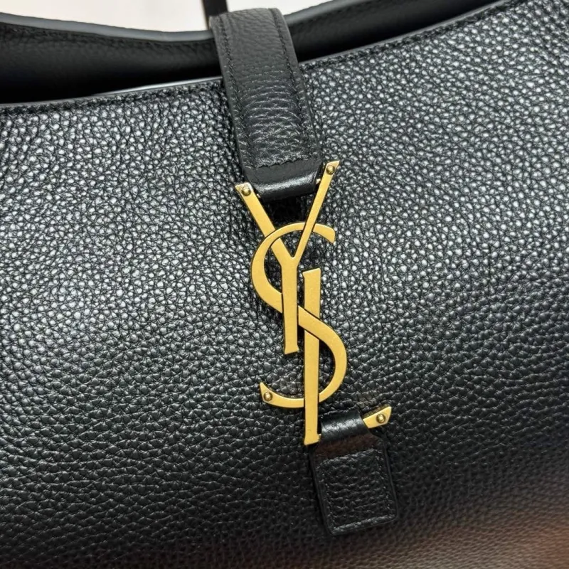 Alternative view of YSL Black Leather Tote Bag 54