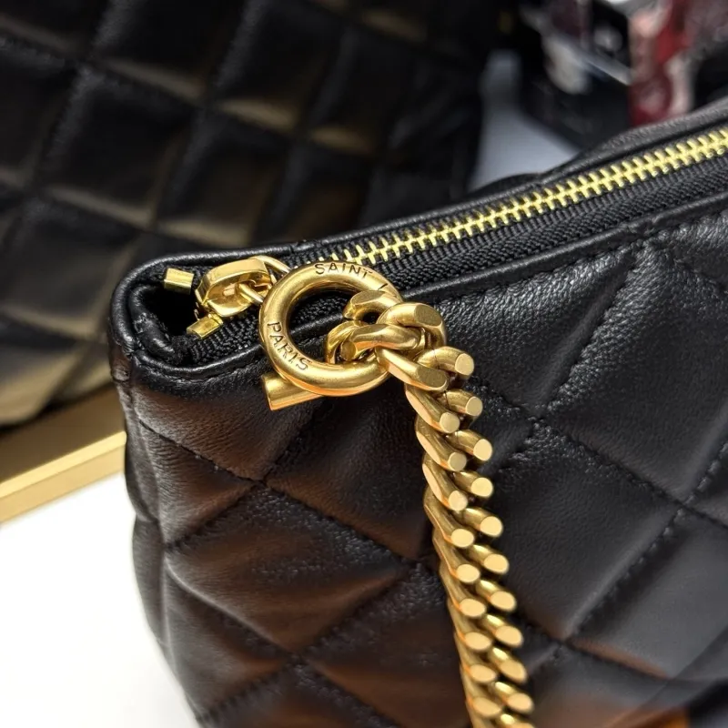 YSL Black Quilted Leather Tote Bag 55 - Image 6