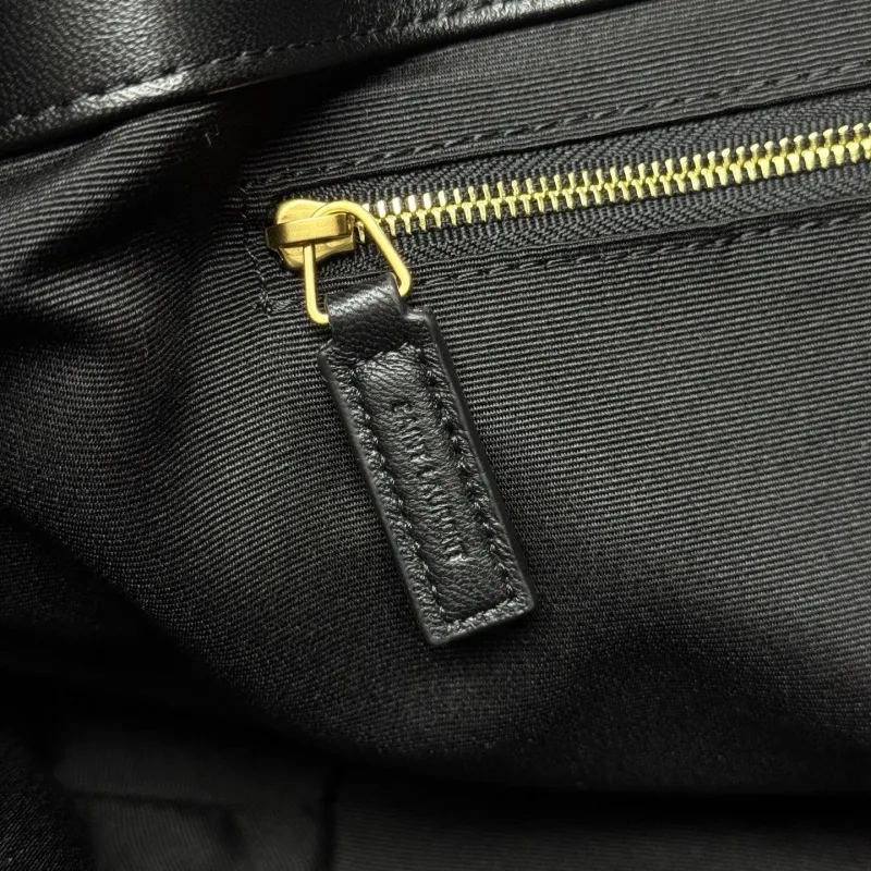 YSL Black Quilted Leather Tote Bag 55 - Image 8