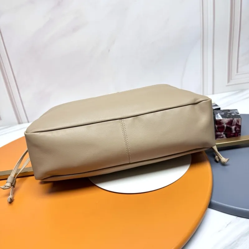 YSL Beige Tote Bag with Pouch - Image 6