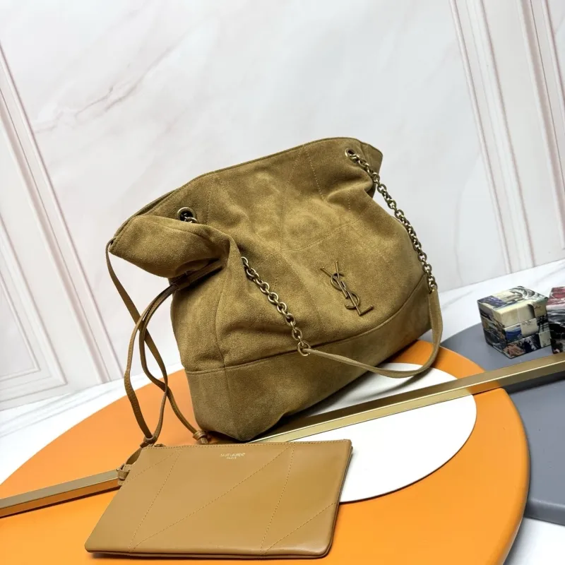 YSL Tan Suede Tote Bag 93 - Image 6