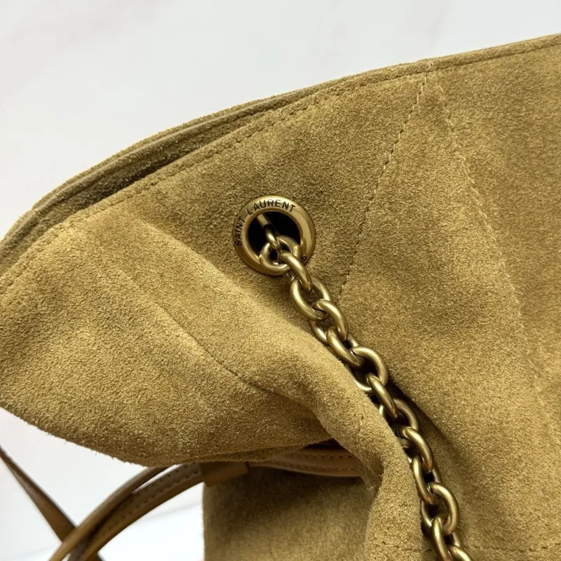 YSL Tan Suede Tote Bag 93 - Image 7