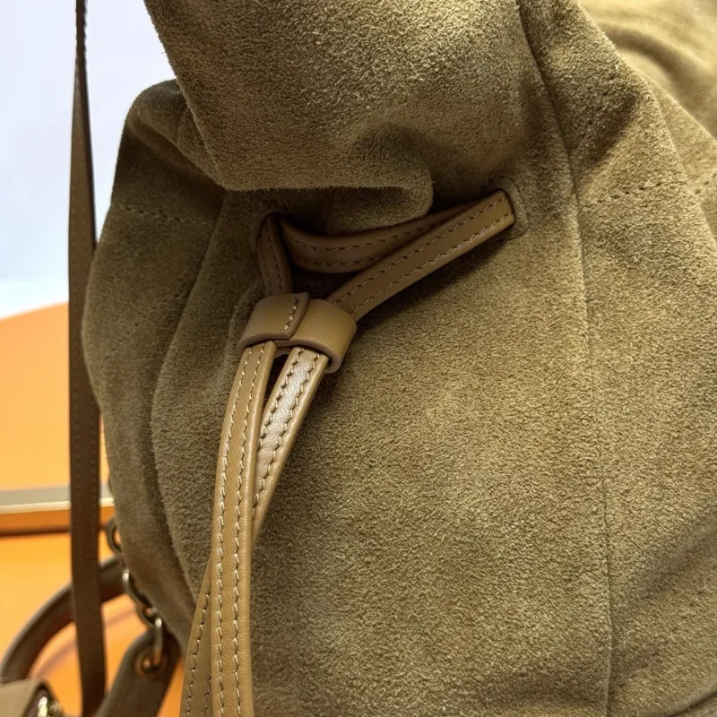 YSL Tan Suede Tote Bag 93 - Image 9