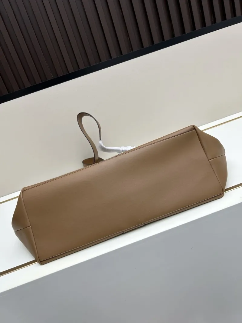 YSL Tan Leather Tote Bag 118 - Image 5