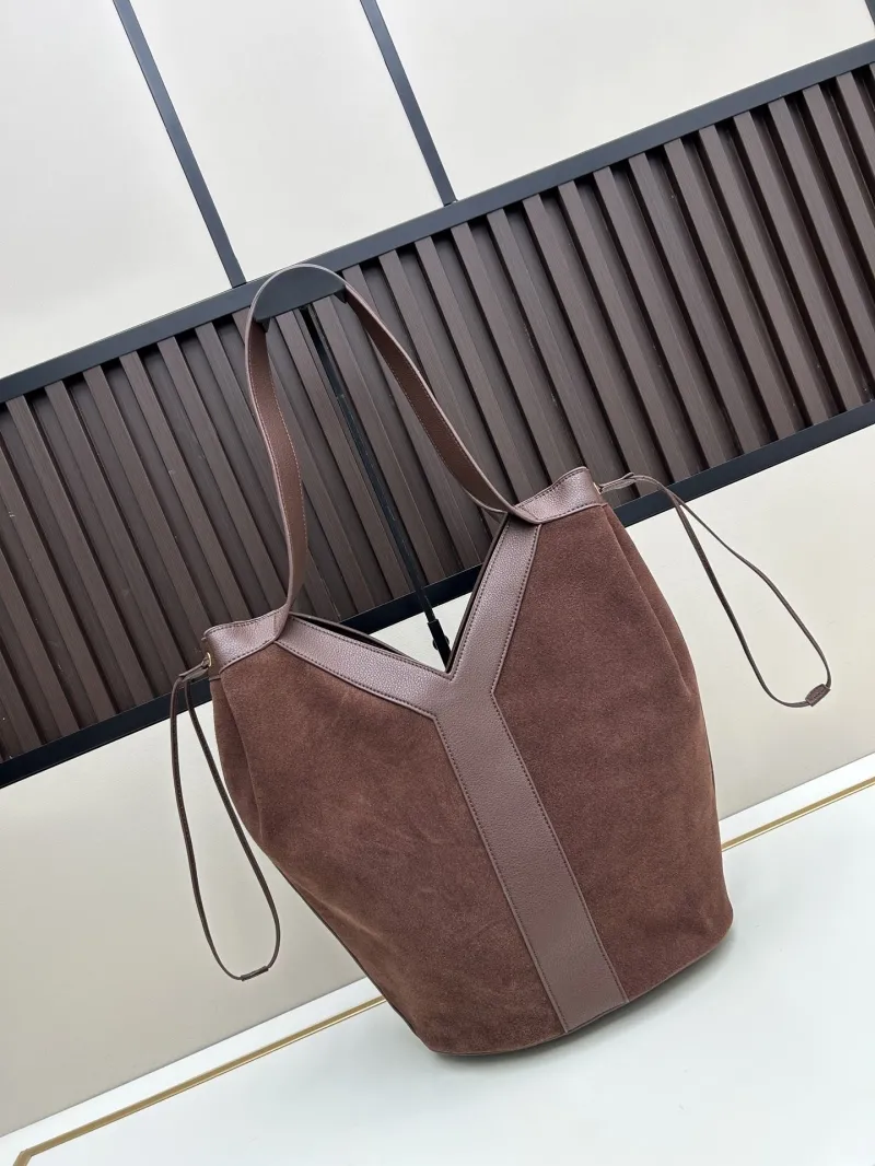 Alternative view of YSL Brown Suede Tote Bag SKU 127