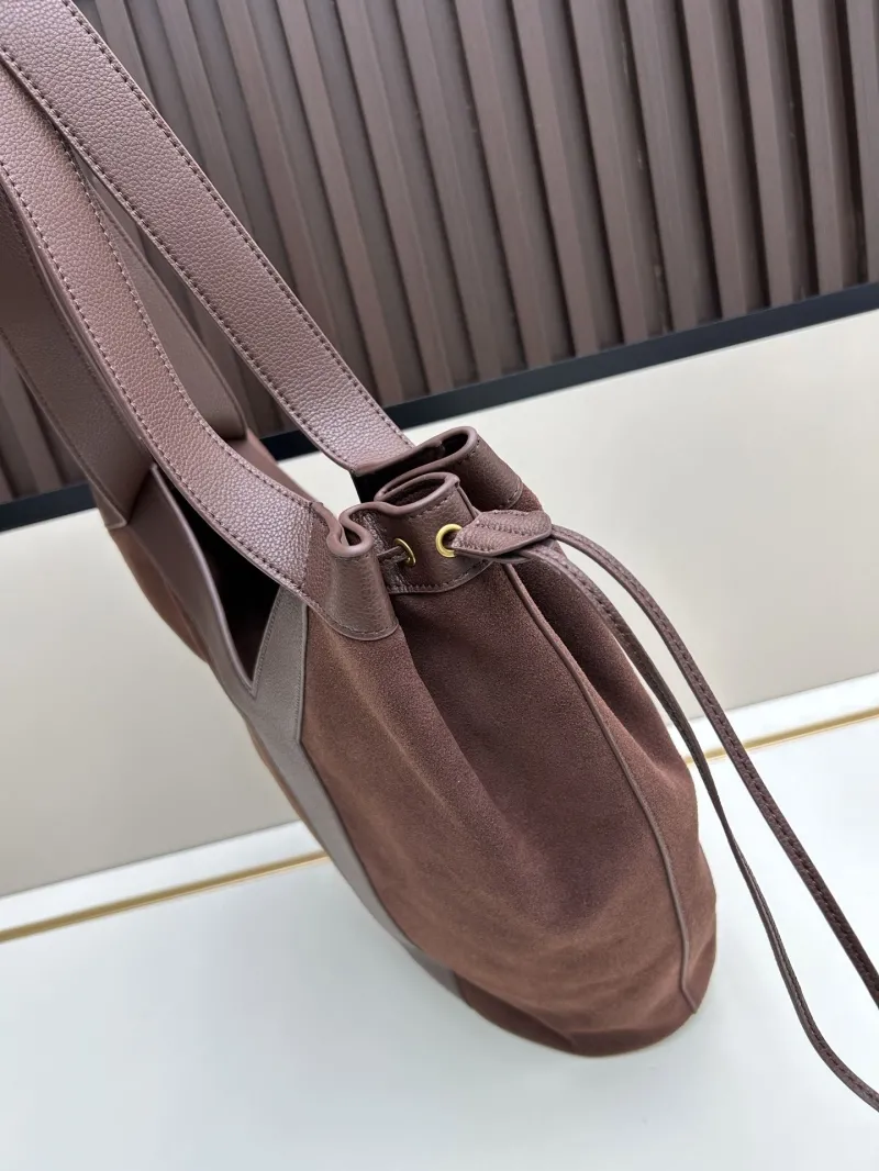 YSL Brown Suede Tote Bag SKU 127 - Image 3