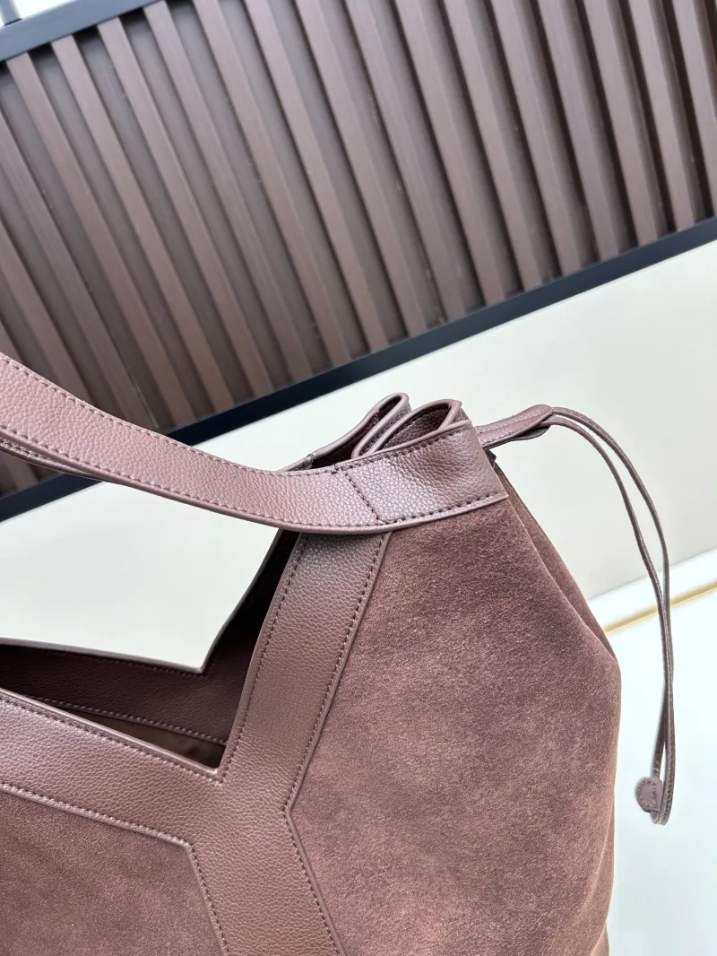 YSL Brown Suede Tote Bag SKU 127 - Image 6