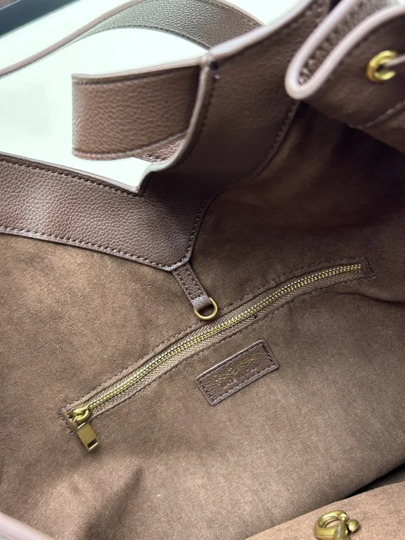 YSL Brown Suede Tote Bag SKU 127 - Image 8