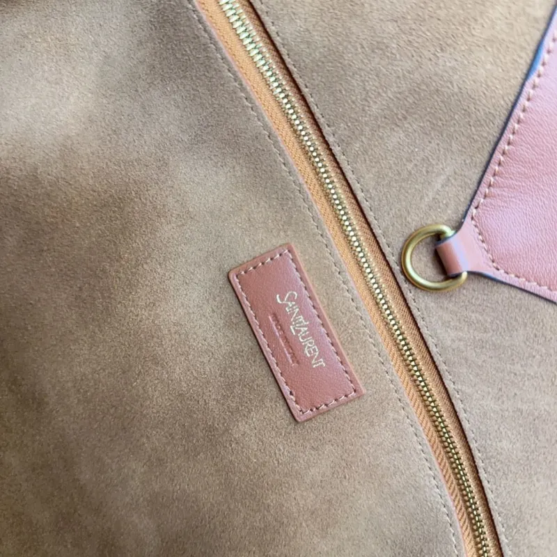 YSL White and Brown Tote Bag 147 - Image 7