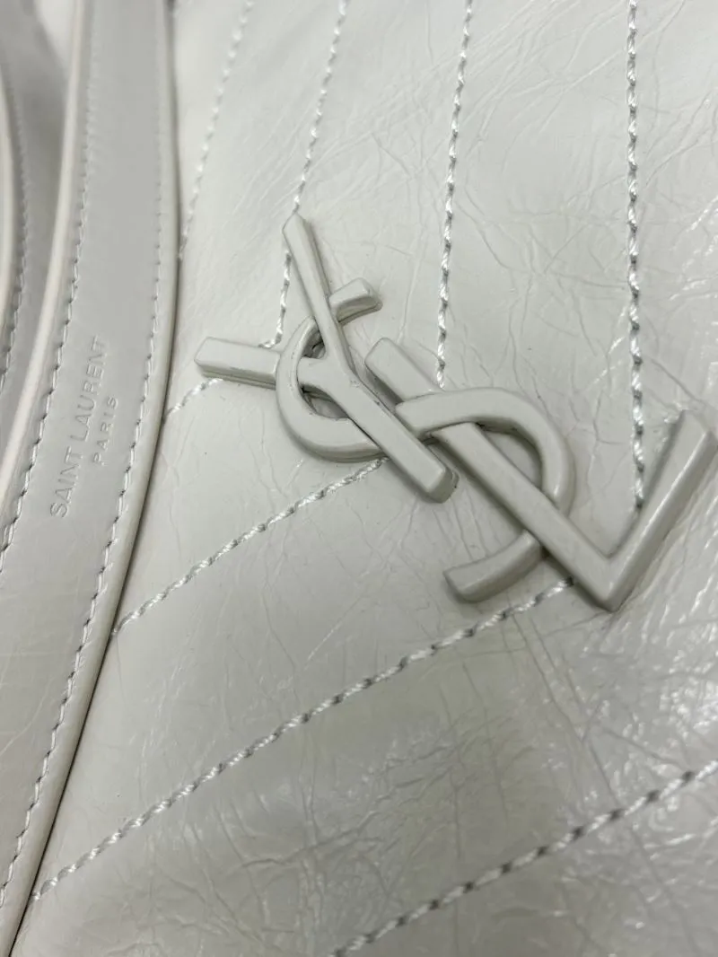 YSL Cream Quilted Tote Bag 577999 - Image 5
