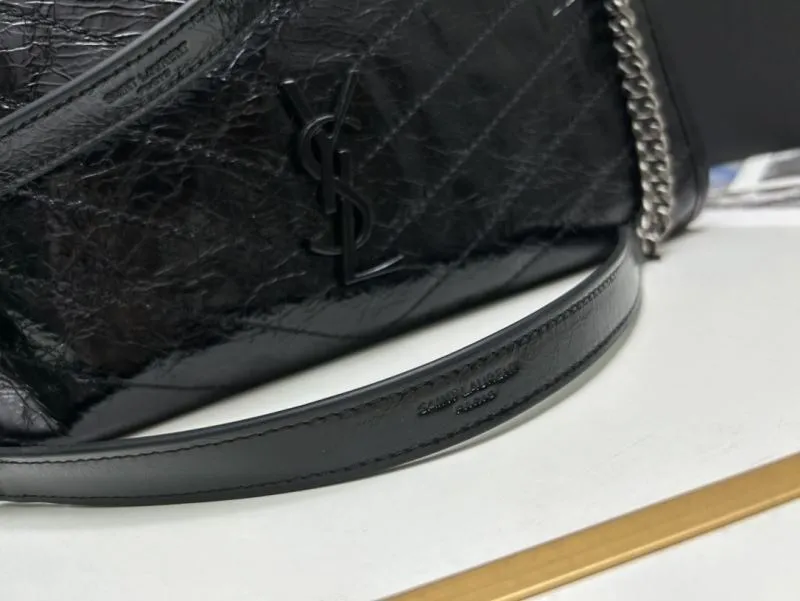 Saint Laurent Black Leather Tote Bag 577999 - Image 6