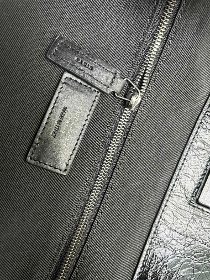 Saint Laurent Black Leather Tote Bag 577999 - Image 9