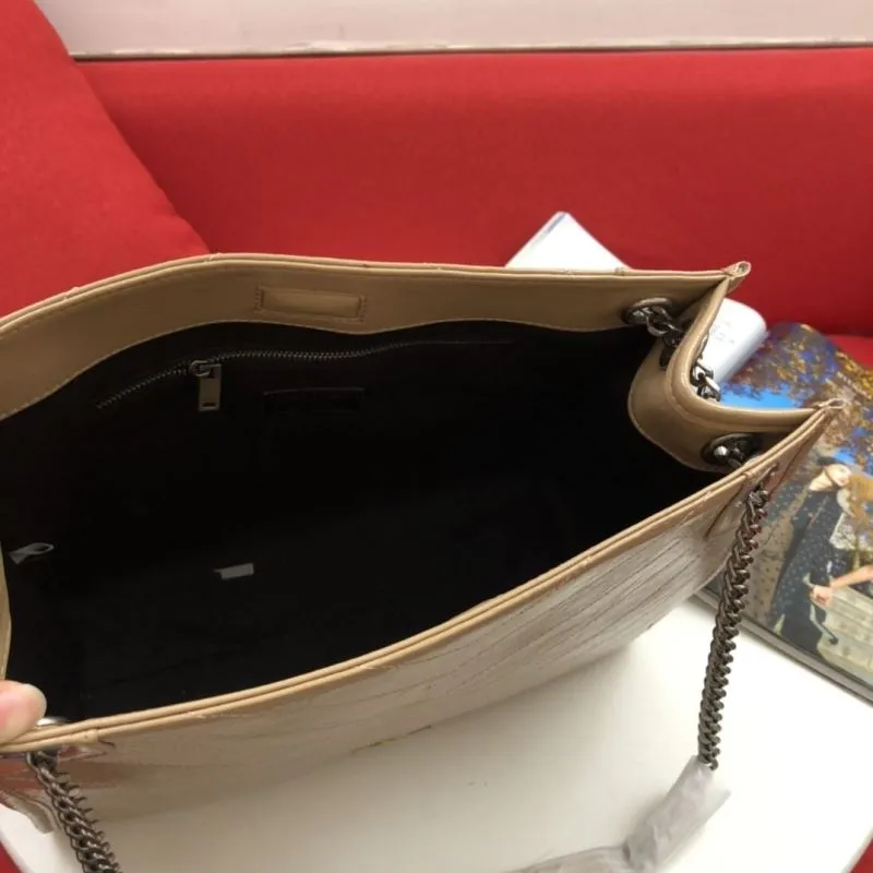 Saint Laurent Beige Chain Shoulder Bag 224 - Image 8