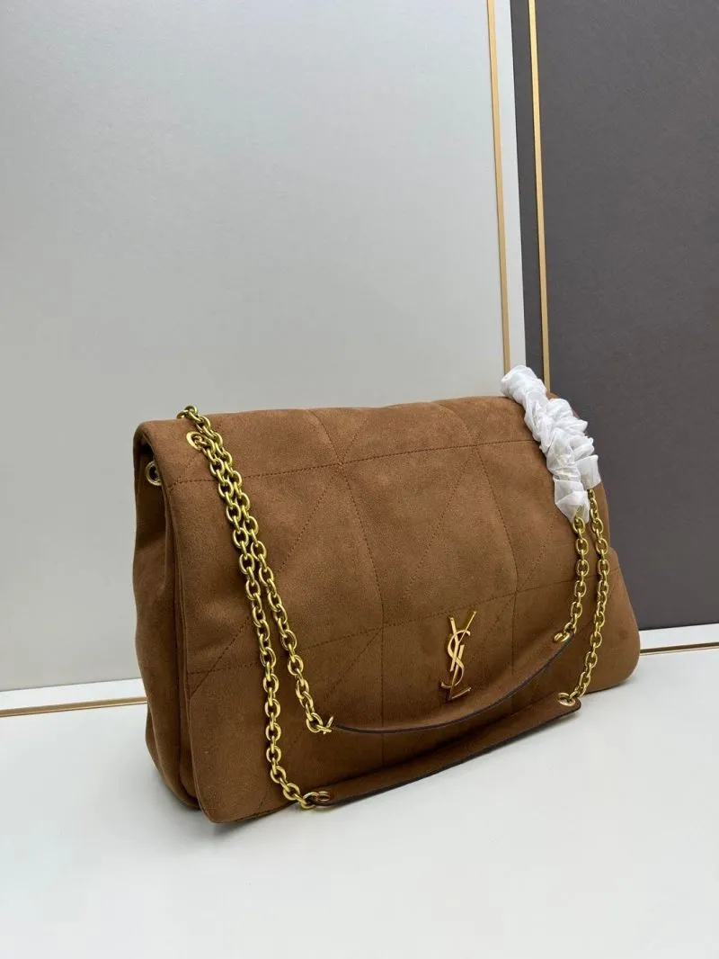 Alternative view of YSL Brown Suede Chain Shoulder Bag 232