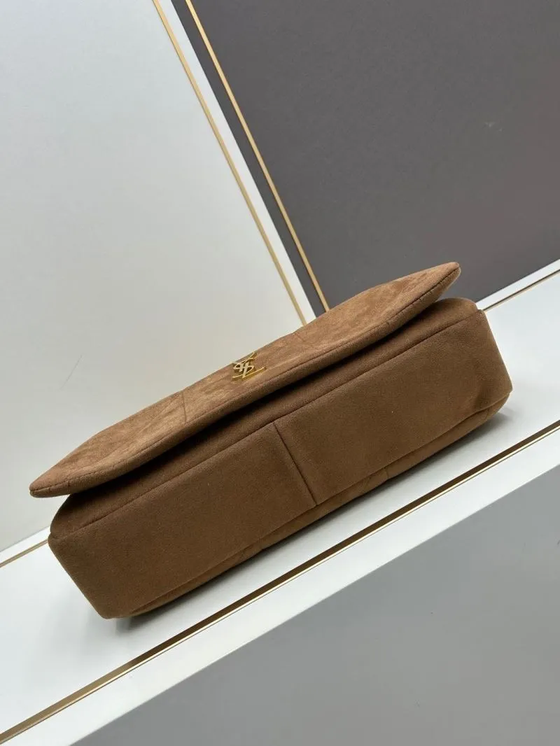YSL Brown Suede Chain Shoulder Bag 232 - Image 6