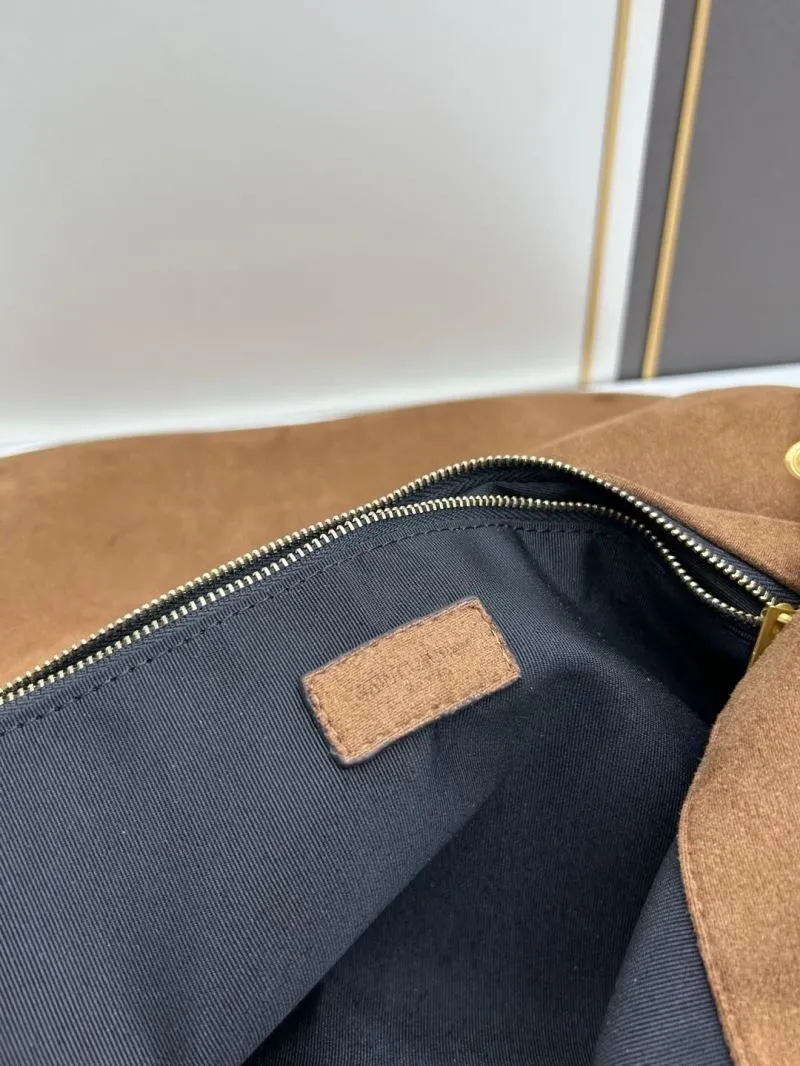 YSL Brown Suede Chain Shoulder Bag 232 - Image 8